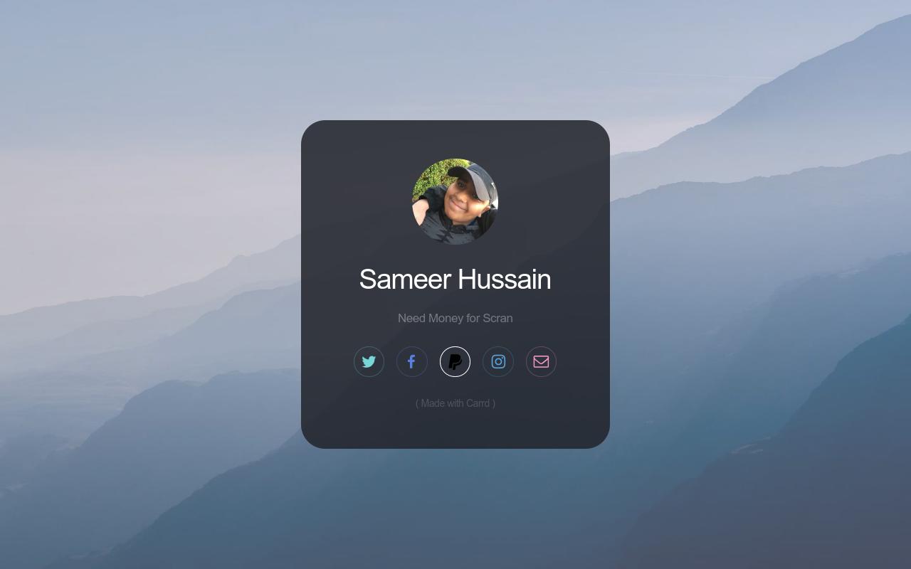 Carrd profile picture for @sameer
